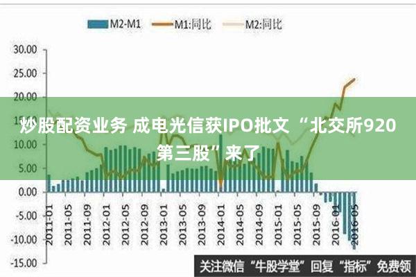 炒股配资业务 成电光信获IPO批文 “北交所920第三股”来了